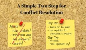 Simple Conflict Resolution Two-Step