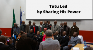 Tutu Led by Sharing His Power
